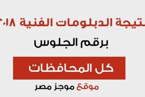 نتيجة الدبلومات الفنية 2018 برقم الجلوس عبر بوابة التعليم الفنى