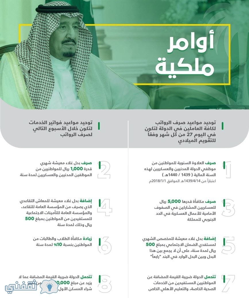 اوامر ملكية اليوم 1439