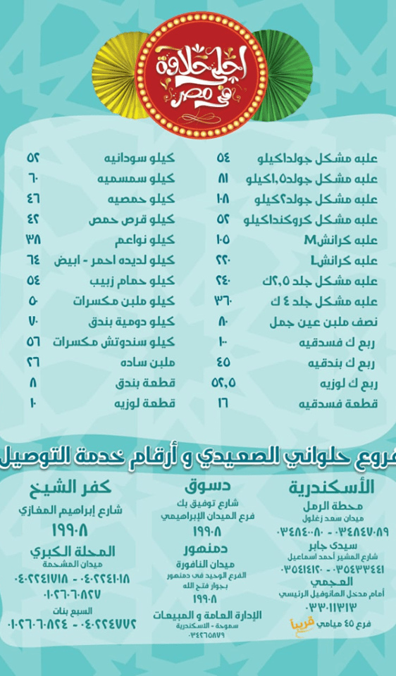 حلاوة المولد النبوي الشريف